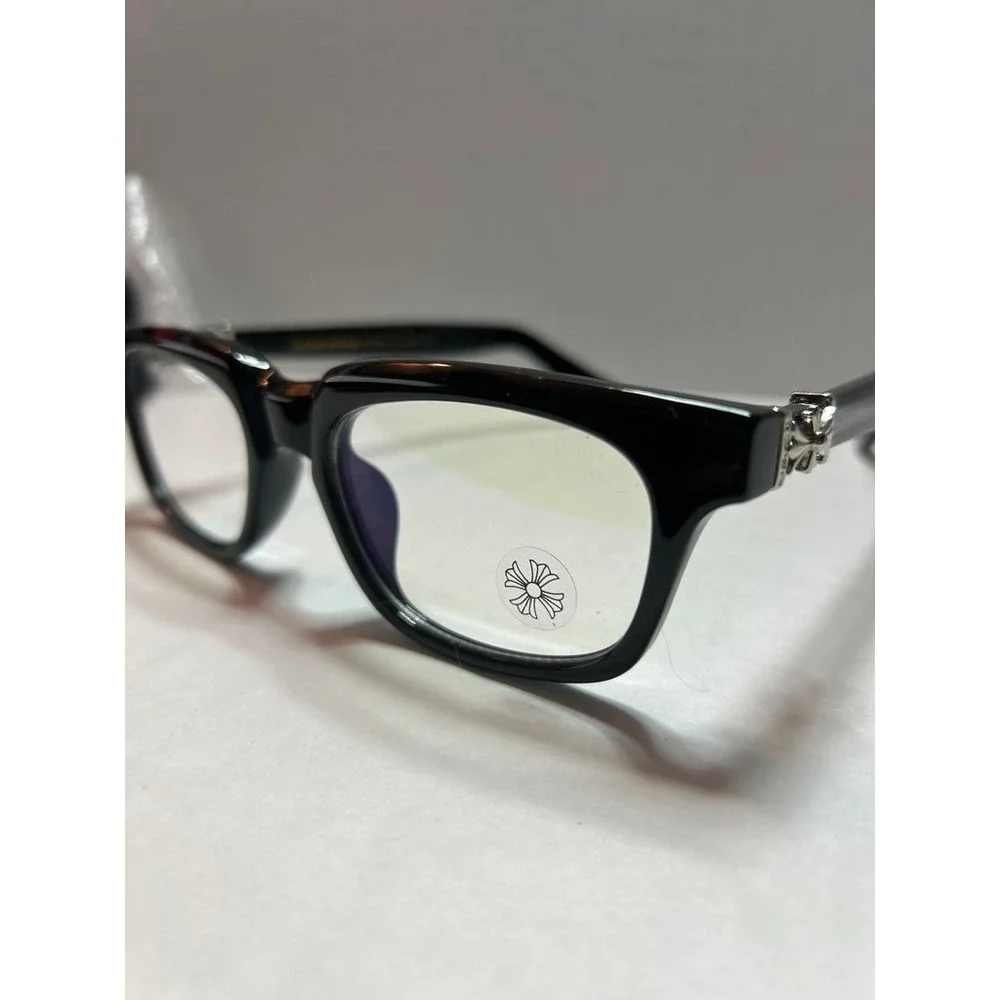 Chrome Hearts Eyeglasses with Silver Detailing